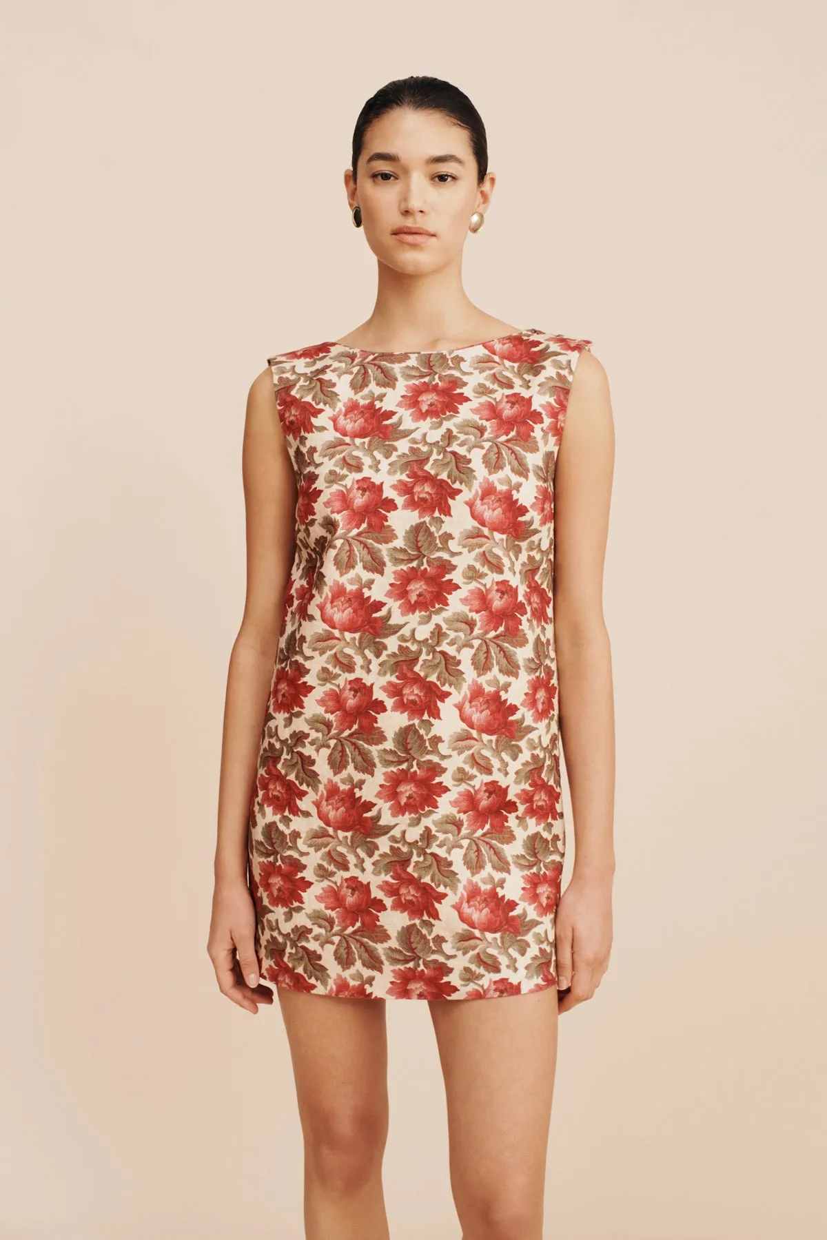 ROSALIE SHIFT MINI DRESS - ROSE BUD sold by Posse