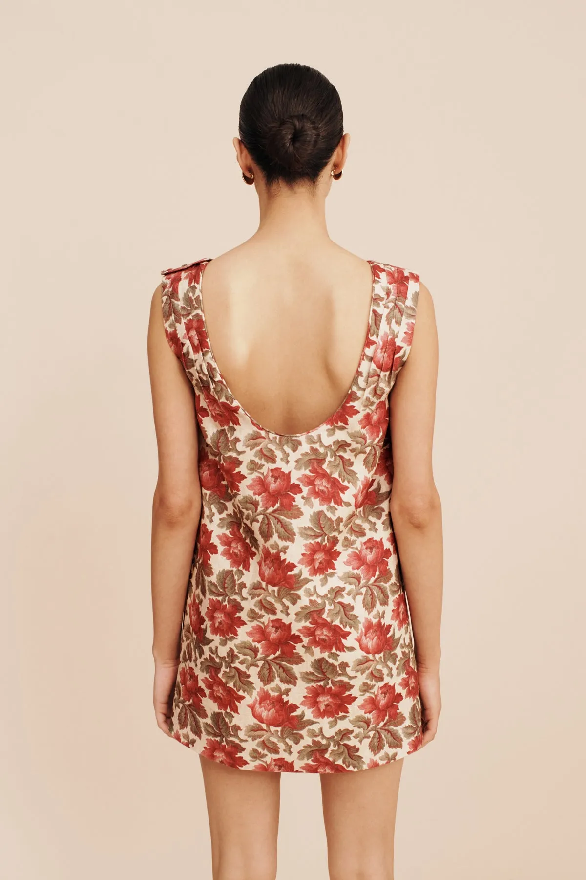 ROSALIE SHIFT MINI DRESS - ROSE BUD sold by Posse product image thumbnail 4