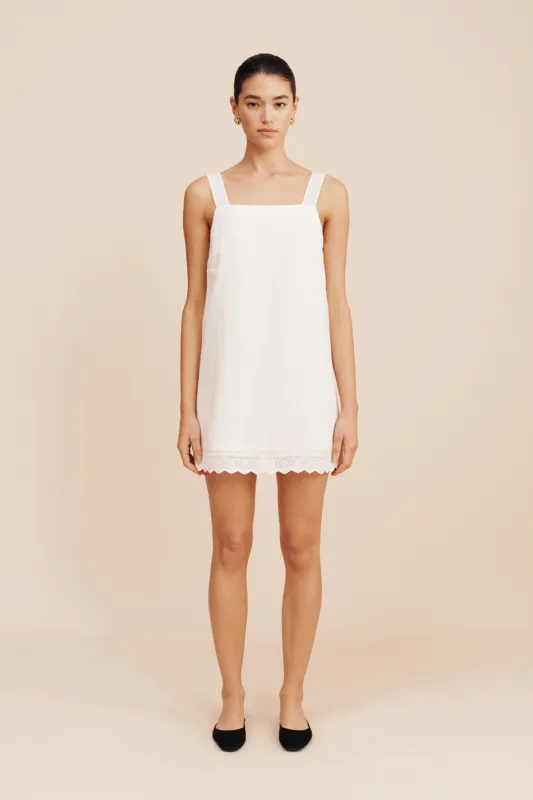 GRACE MINI DRESS - VINTAGE WHITE sold by Posse