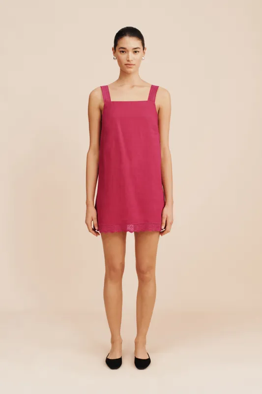GRACE MINI DRESS - DRAGON FRUIT sold by Posse