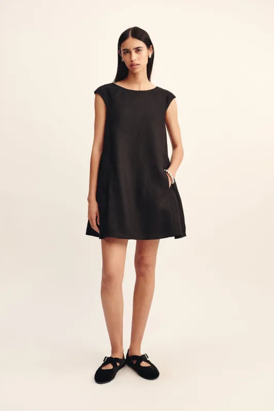 MATILDA SHIFT MINI DRESS - BLACK sold by Posse
