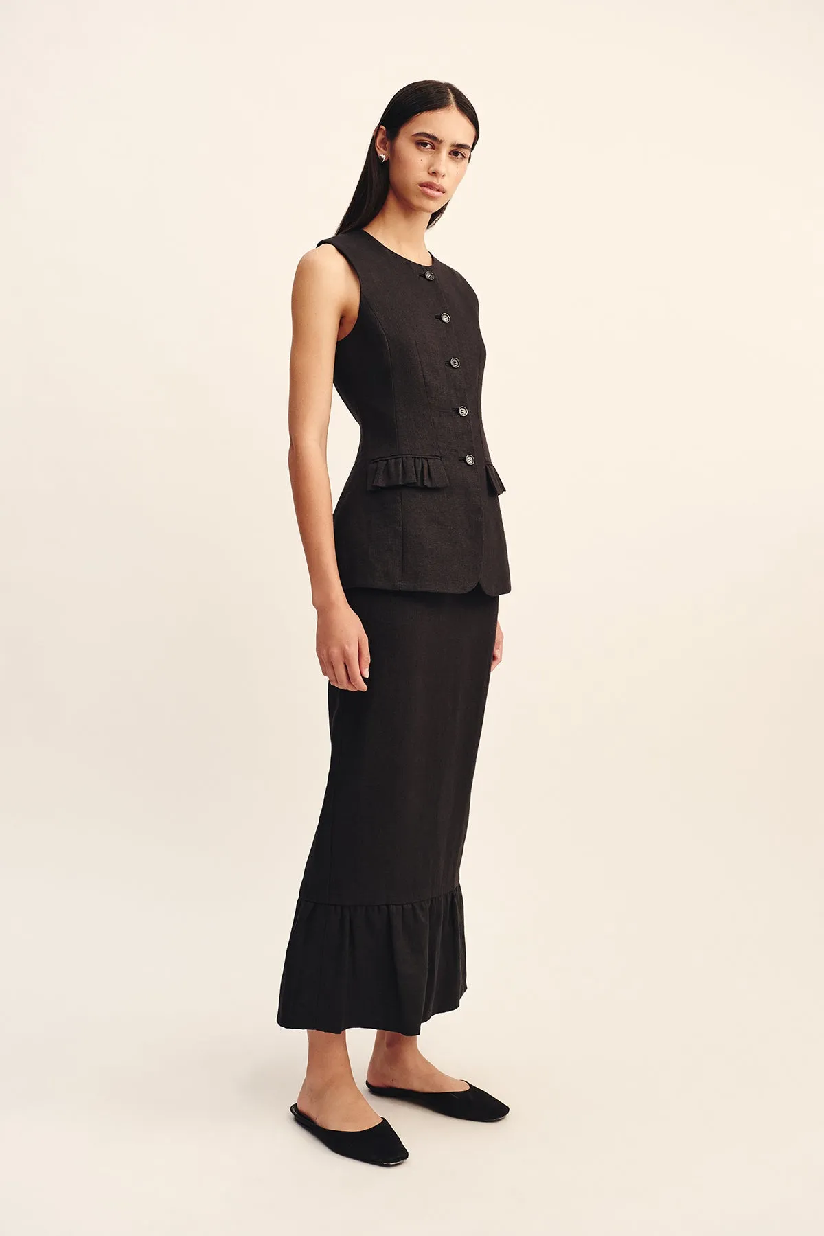 MATILDA COLUMN SKIRT - BLACK sold by Posse product image thumbnail 2