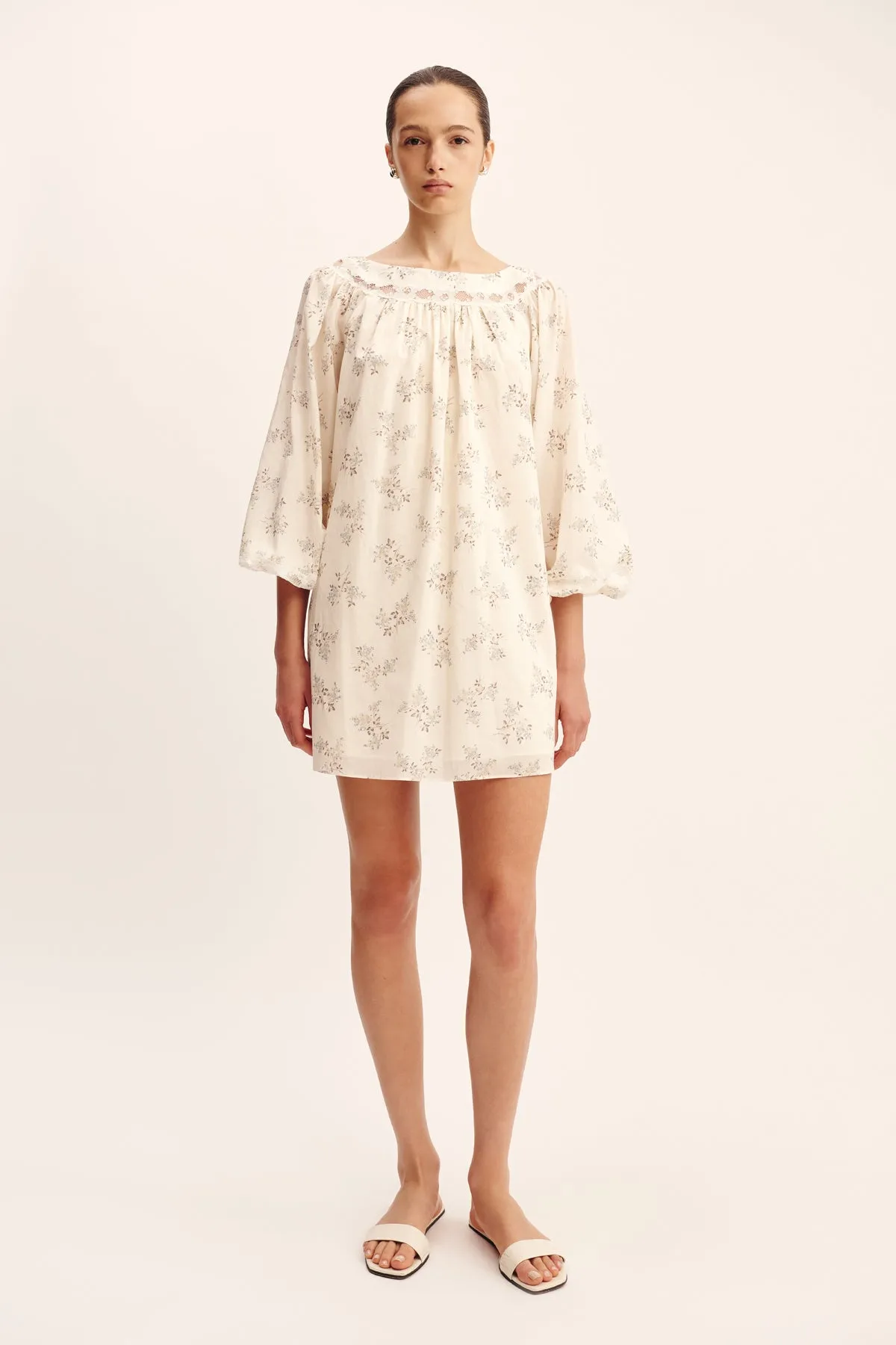 ELODIE DRESS - BLUE BLOOMS sold by Posse