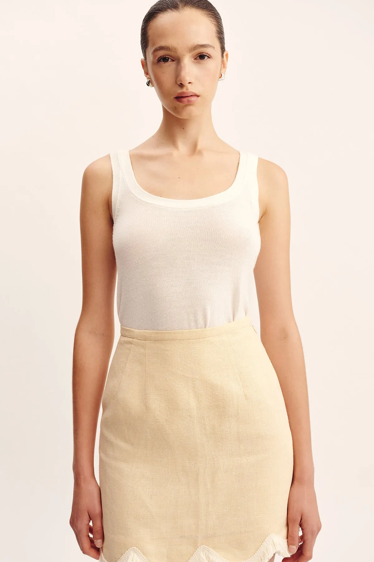 FINLEY TANK - CREAM sold by Posse product image thumbnail 5
