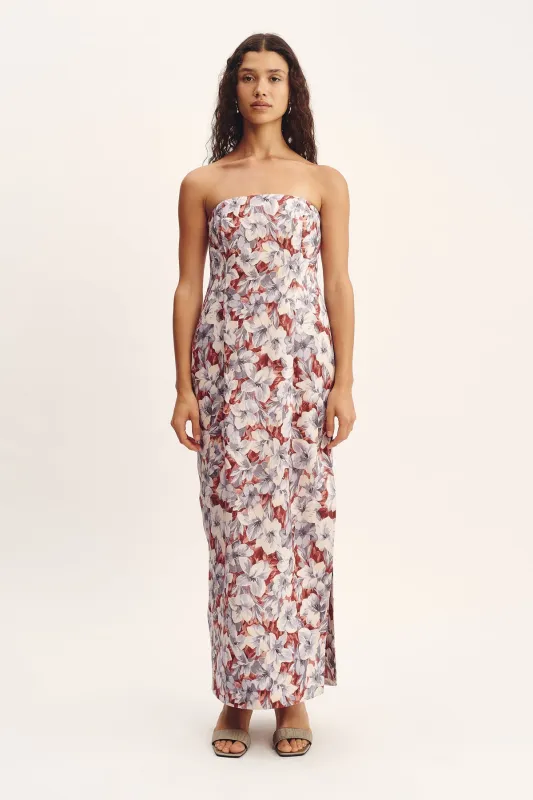 ROSALIE STRAPLESS DRESS - LILY GARDEN sold by Posse