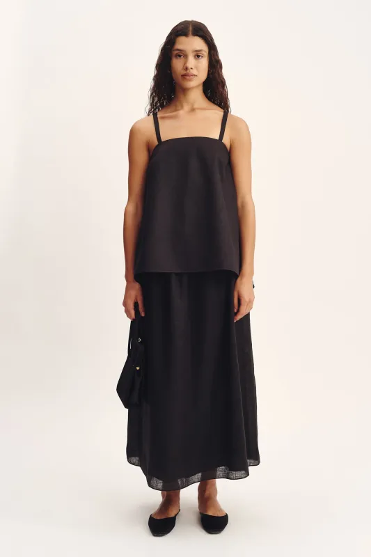 GINNY TOP - BLACK sold by Posse