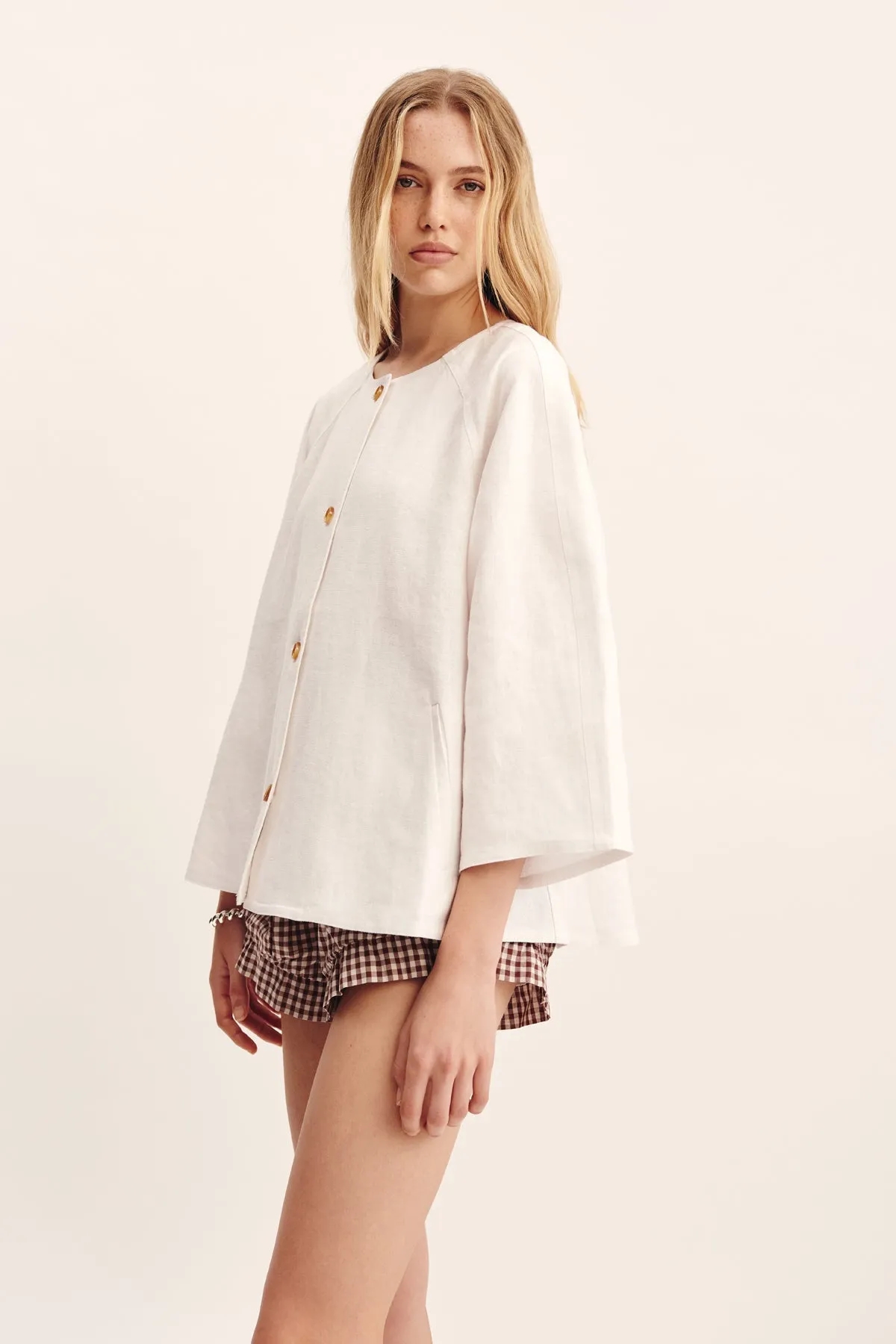 OLIVIA BLOUSE - IVORY sold by Posse product image thumbnail 2