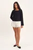MARILYN SHORT - VINTAGE WHITE sold by Posse