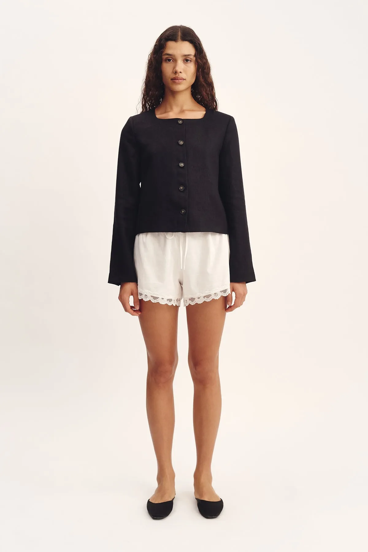 MARILYN SHORT - VINTAGE WHITE sold by Posse