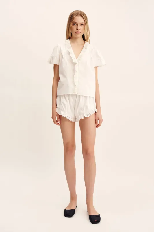 EZRA BLOUSE - VINTAGE WHITE sold by Posse