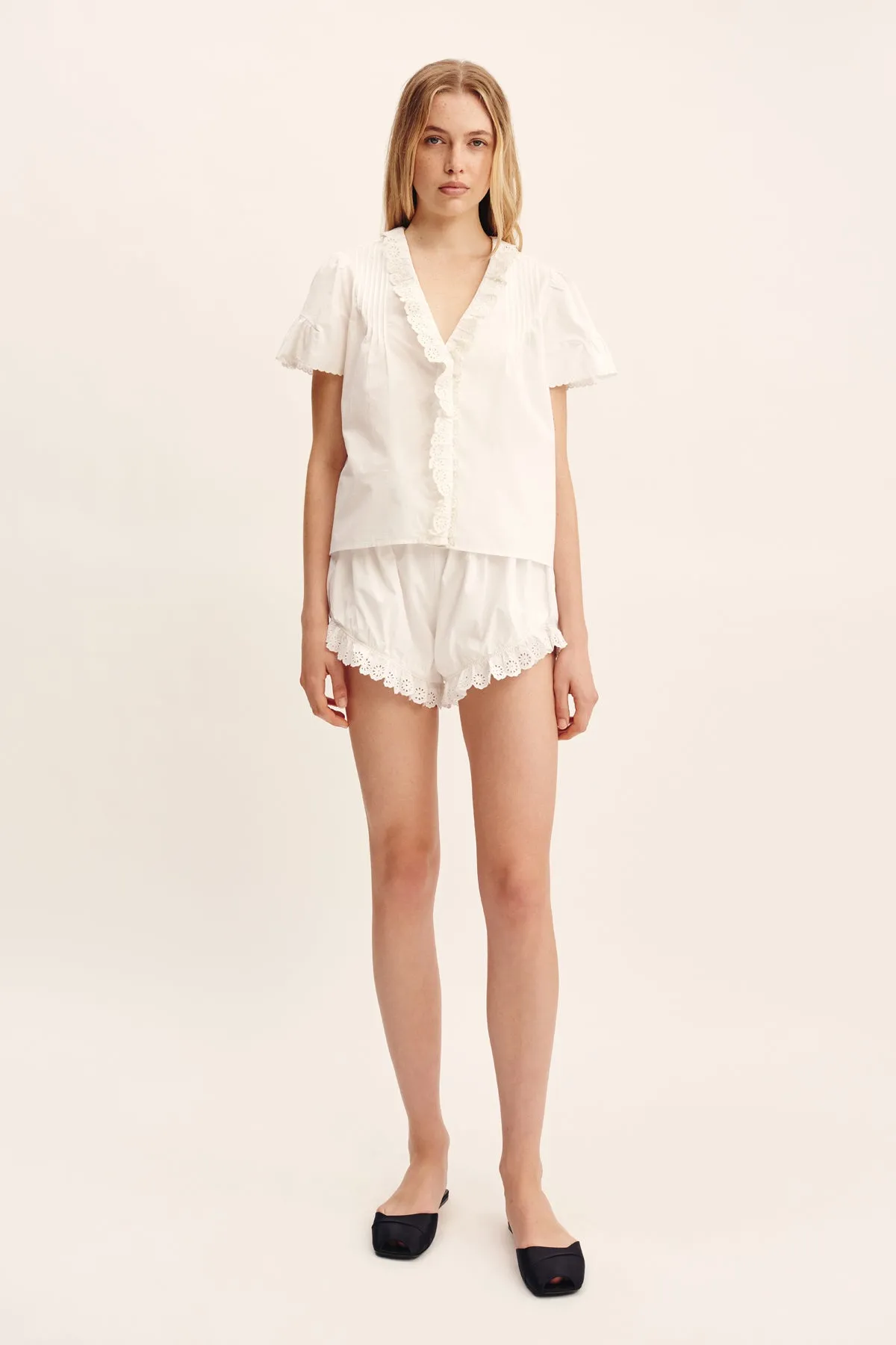 EZRA BLOUSE - VINTAGE WHITE sold by Posse