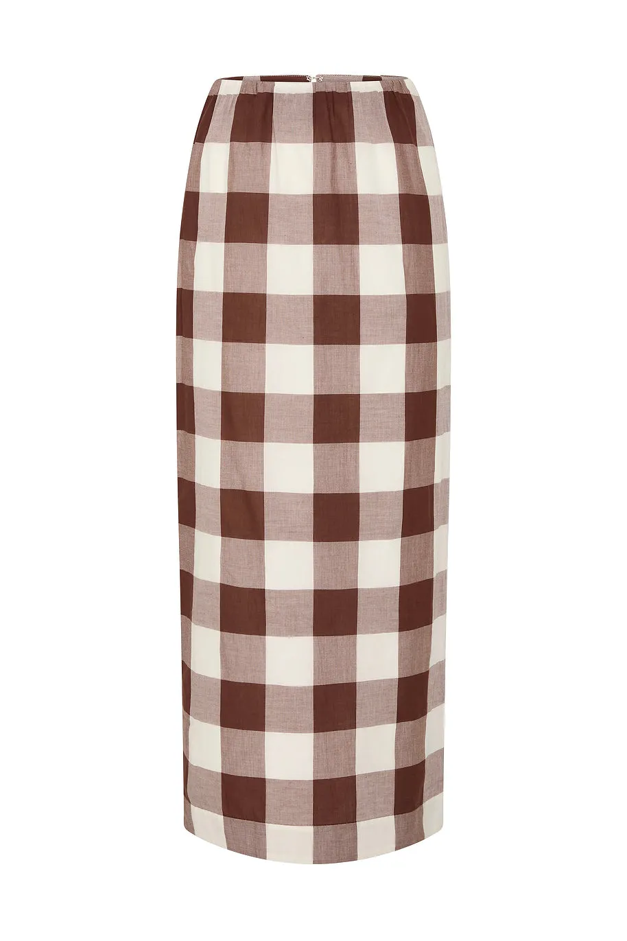 MIRA SKIRT - MOCHA GINGHAM sold by Posse product image thumbnail 5