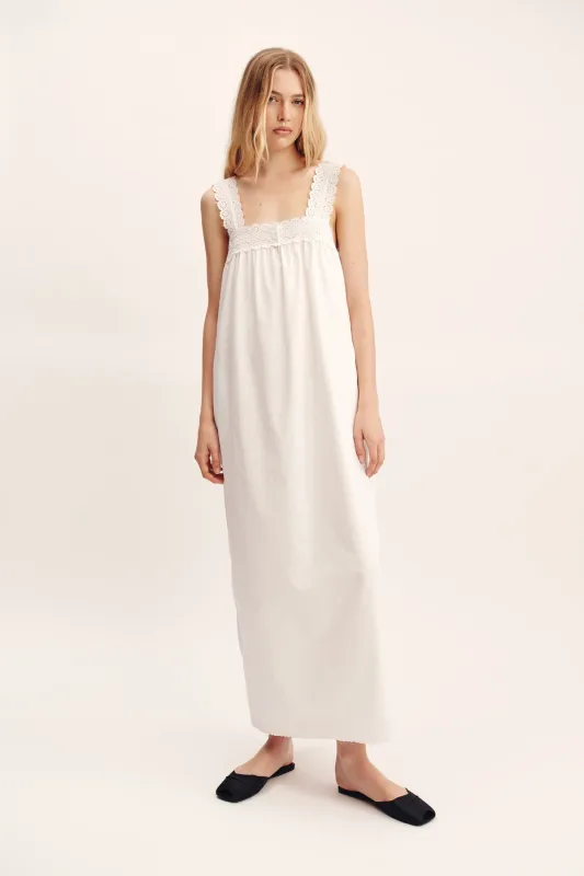 EZRA DRESS - VINTAGE WHITE sold by Posse