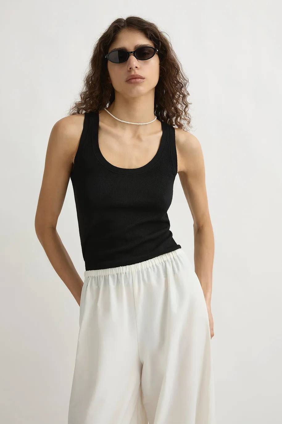 FINLEY TANK - BLACK sold by Posse