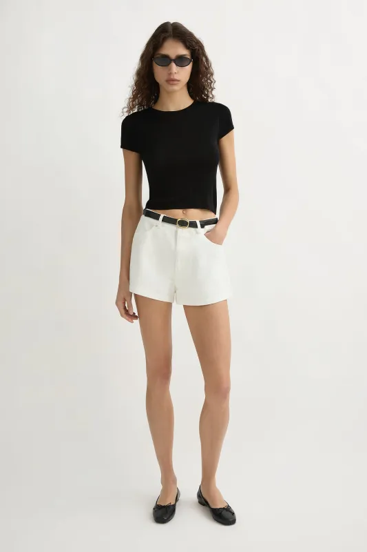 DREW HOTPANT - VINTAGE WHITE sold by Posse