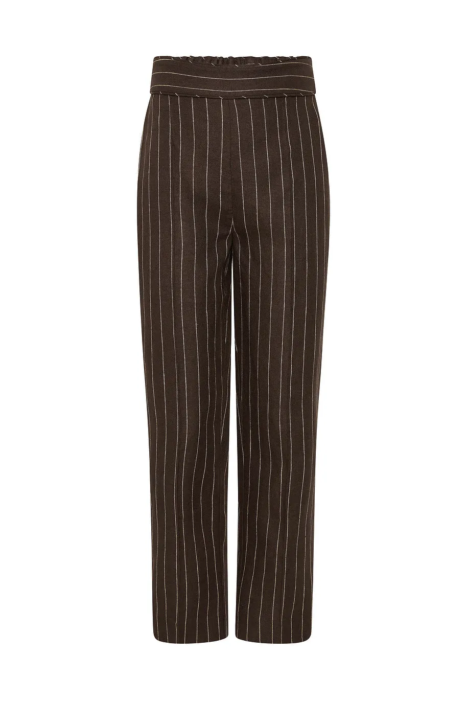 THEA TROUSER - CHOCOLATE CREAM PINSTRIPE sold by Posse product image thumbnail 5