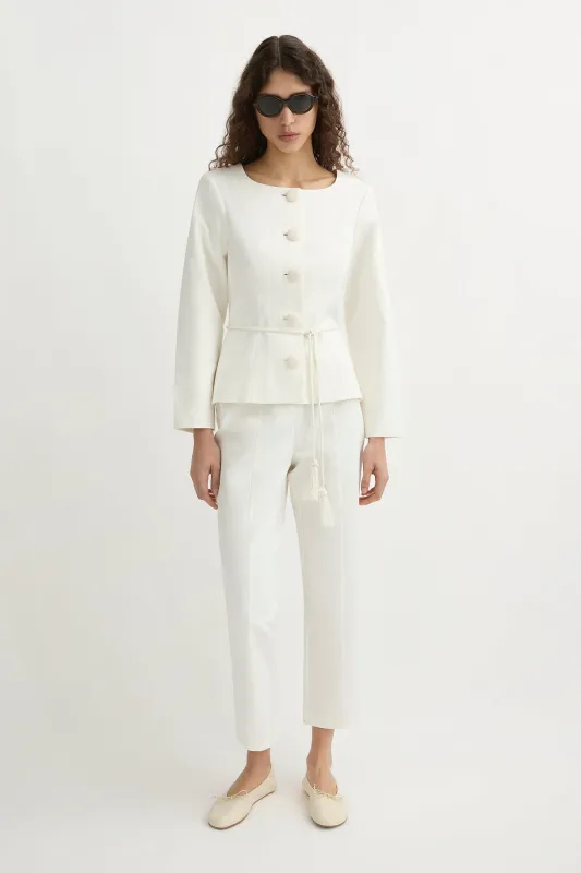 HEIDI TROUSER - IVORY sold by Posse