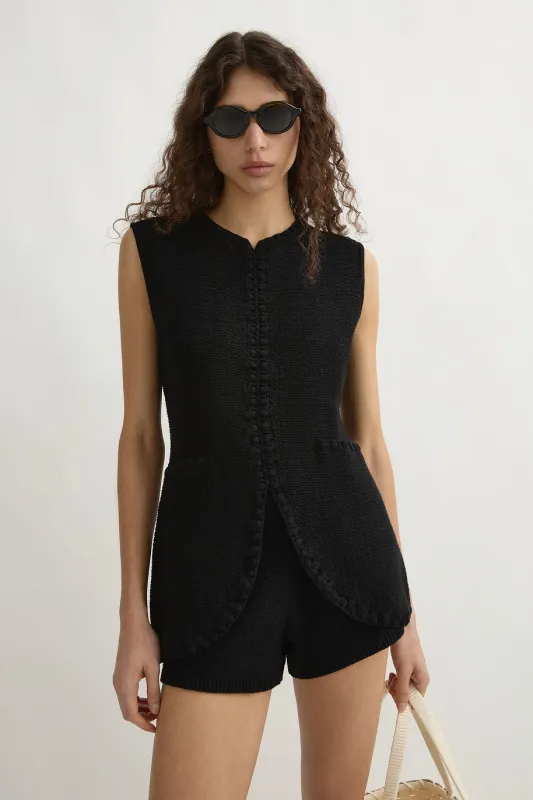 HARLAN VEST - BLACK sold by Posse