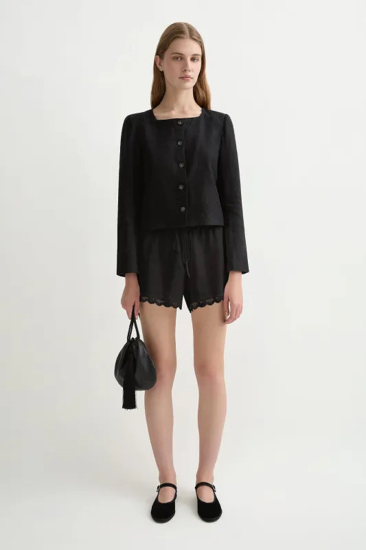 MARILYN SHORT - BLACK sold by Posse
