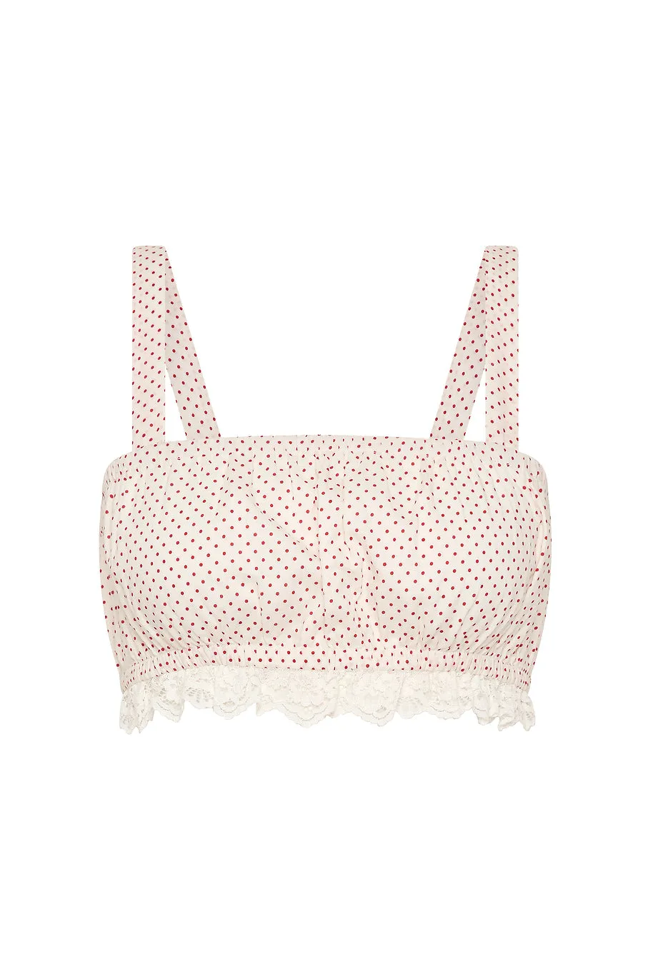 MARLOWE TOP - CREAM & RED POLKA DOT sold by Posse product image thumbnail 5