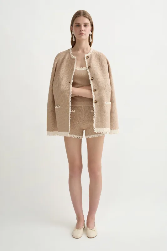 WILLOW CARDIGAN - TAUPE sold by Posse