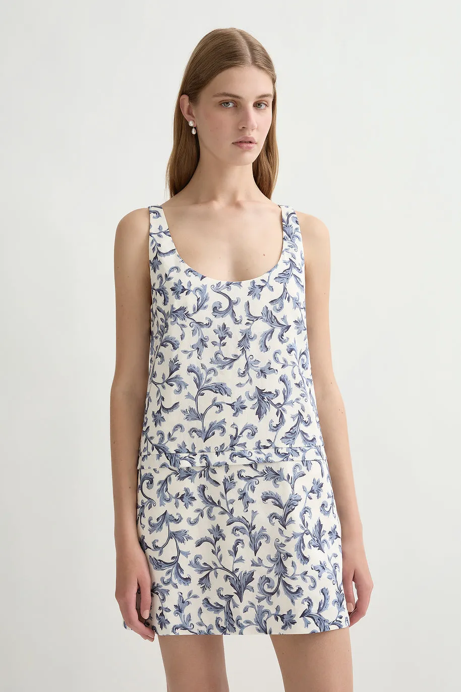RUE MINI DRESS - BLUE BAROQUE sold by Posse product image thumbnail 2
