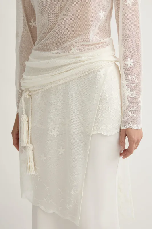 TASSEL BELT - CREAM sold by Posse