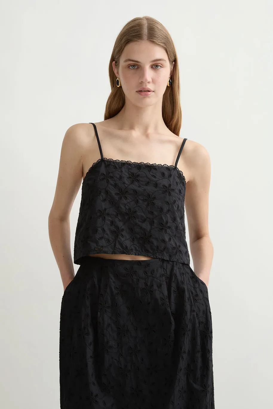 SALMA TOP - BLACK sold by Posse