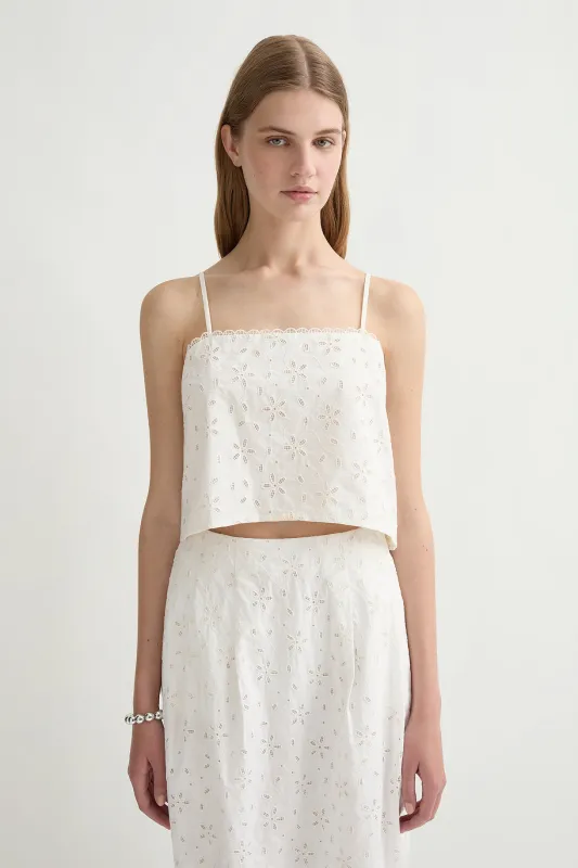 SALMA TOP - VINTAGE WHITE sold by Posse