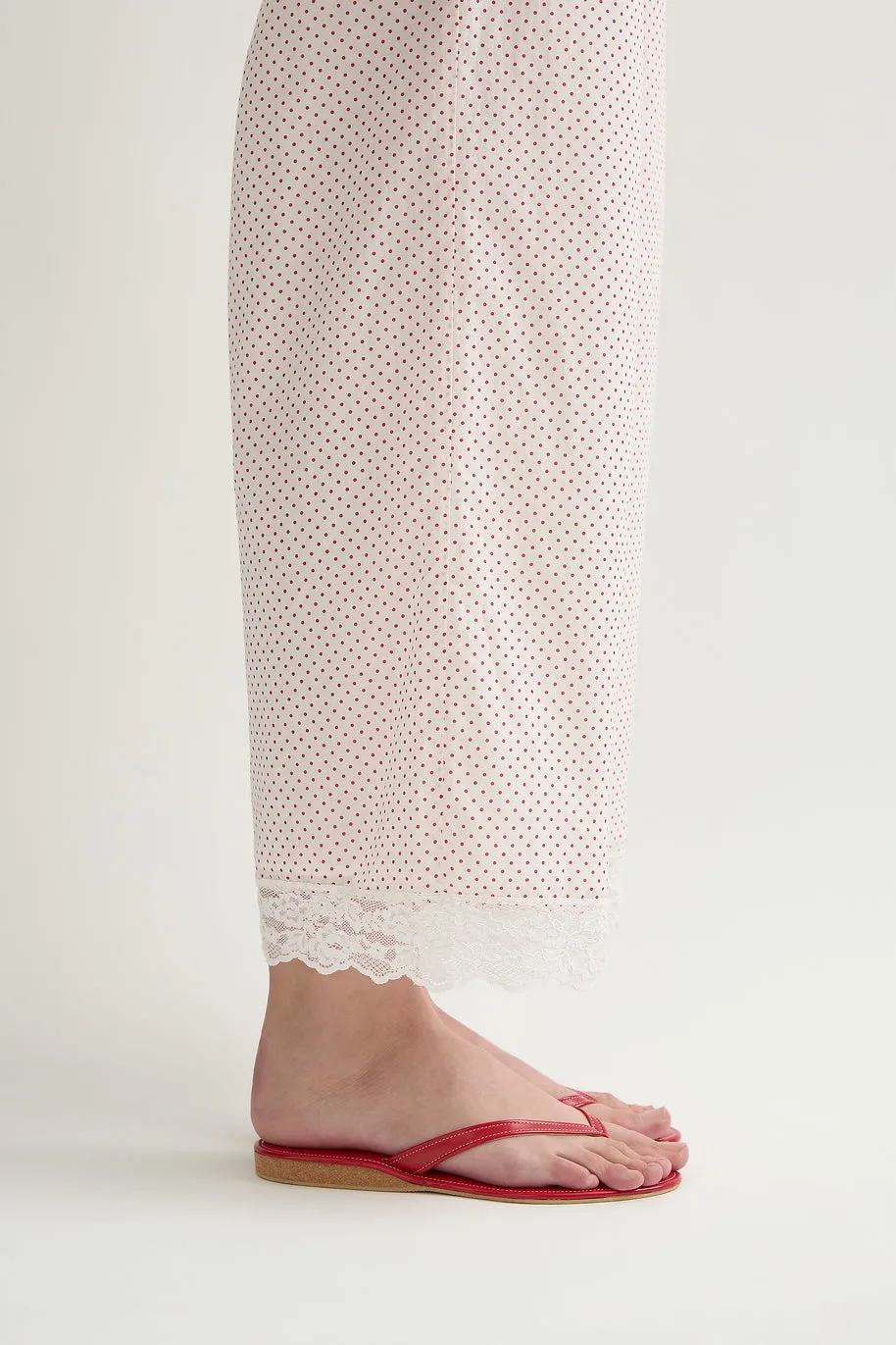 MARLOWE PANT - CREAM & RED POLKA DOT sold by Posse product image thumbnail 2