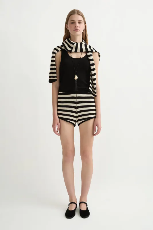 MILES SHORT - CREAM & BLACK sold by Posse