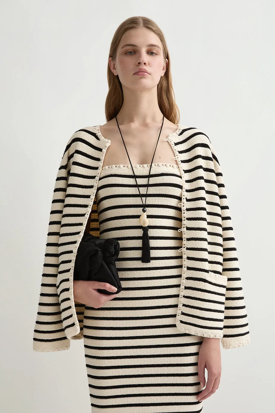 HENRY DRESS - CREAM & BLACK sold by Posse product image thumbnail 2