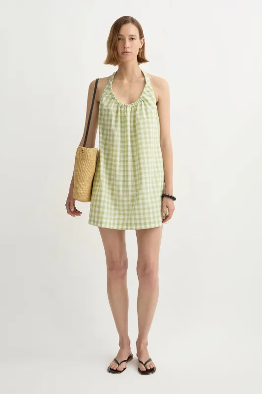 WENDY MINI DRESS - PEAR GINGHAM sold by Posse