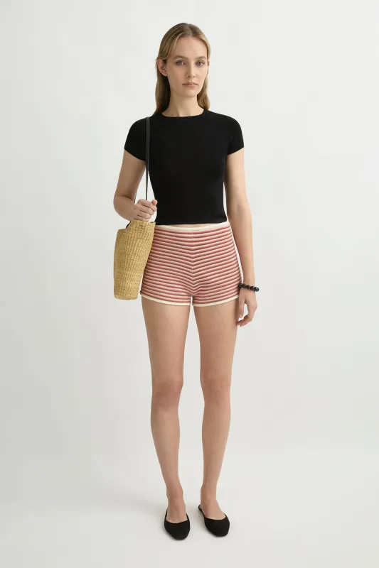 KASH SHORT - PINK STRIPE sold by Posse