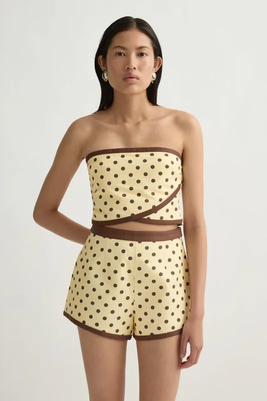 BOWIE STRAPLESS TOP made by Posse