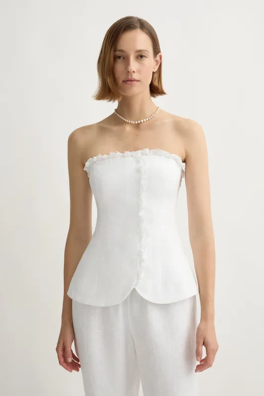 FLORENCE STRAPLESS TOP made by Posse