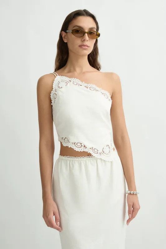 DARYA ONE SHOULDER TOP made by Posse