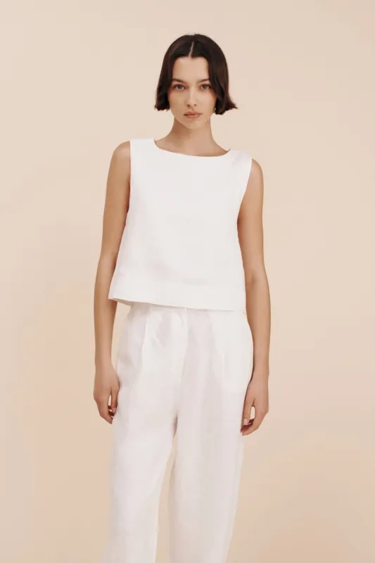 MABEL TOP - IVORY made by Posse