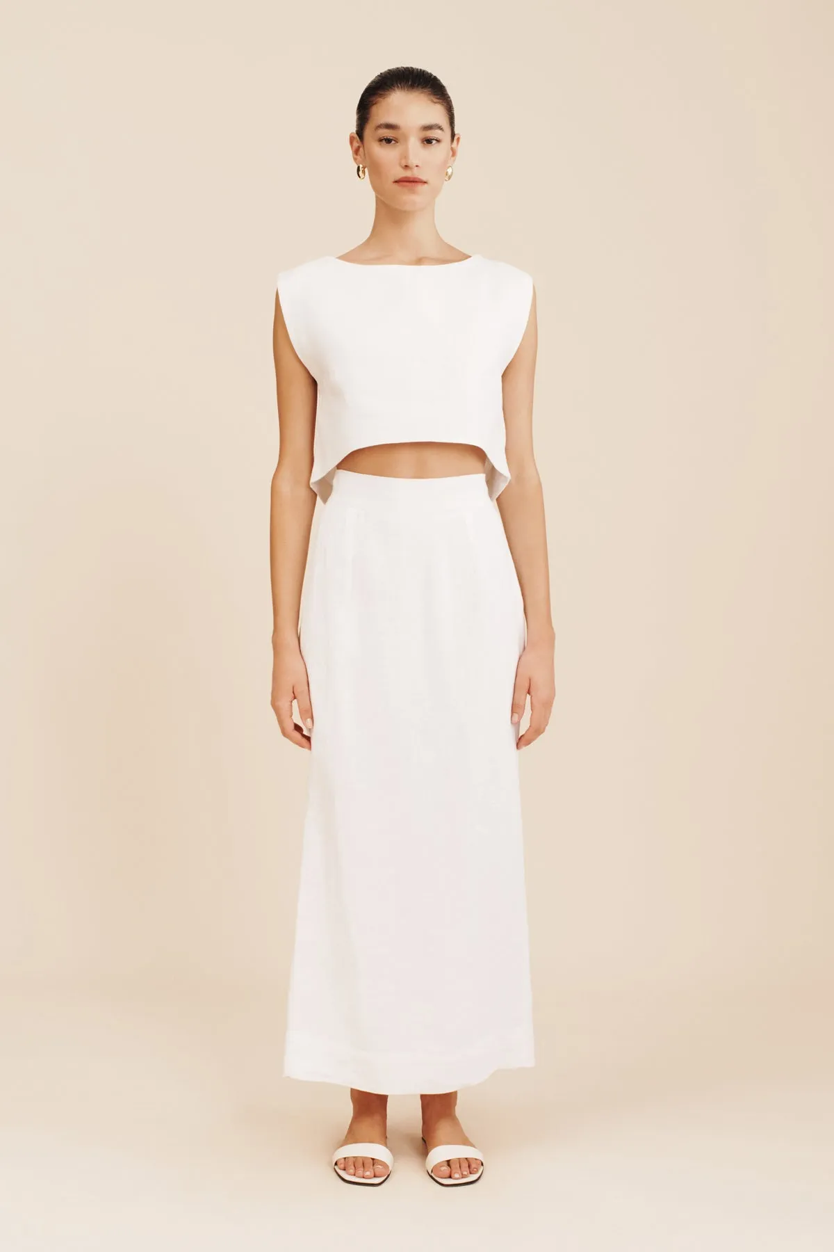 MARTINA CROP TOP - IVORY sold by Posse product image thumbnail 2