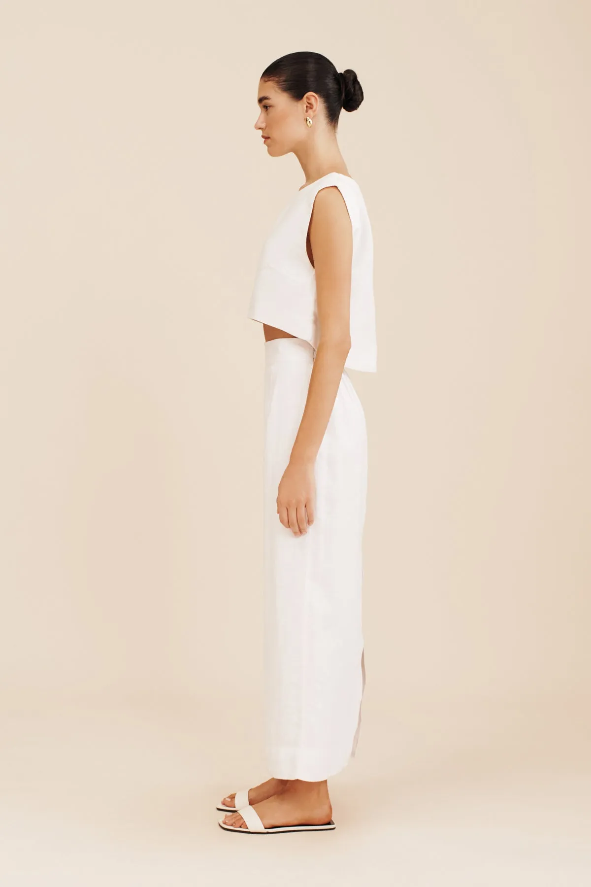 MARTINA CROP TOP - IVORY sold by Posse product image thumbnail 3