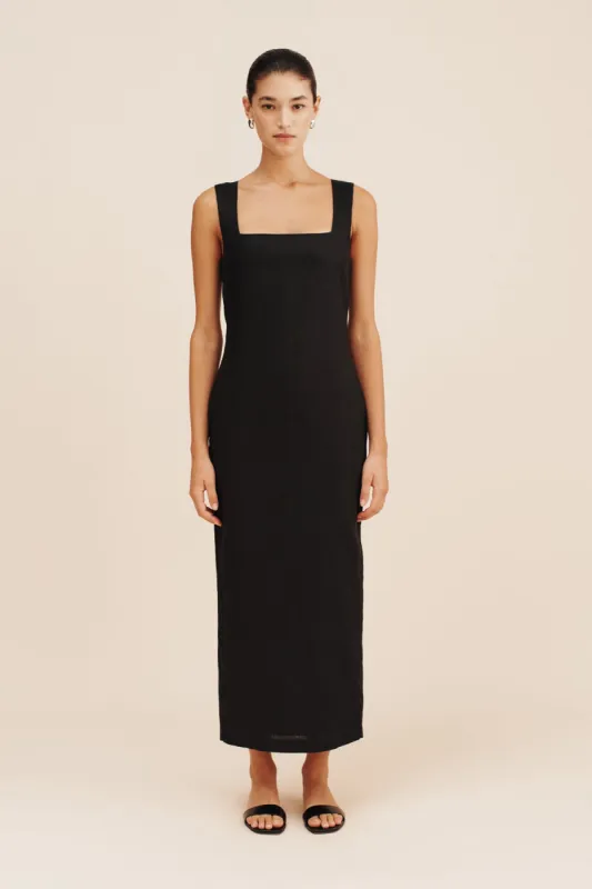 ALICE MIDI DRESS - BLACK sold by Posse
