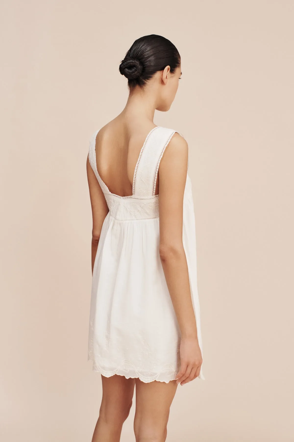 MYLAH MINI DRESS - CREAM sold by Posse product image thumbnail 3