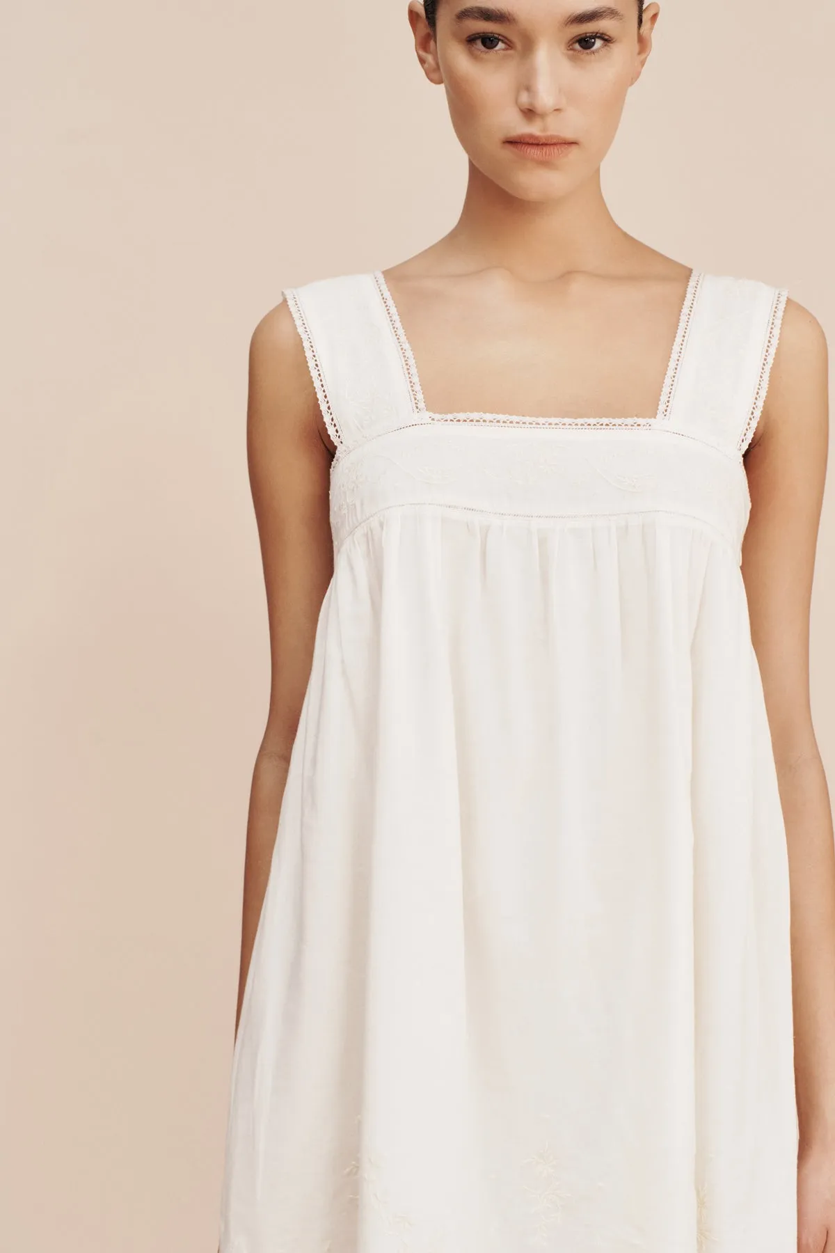 MYLAH MINI DRESS - CREAM sold by Posse product image thumbnail 4