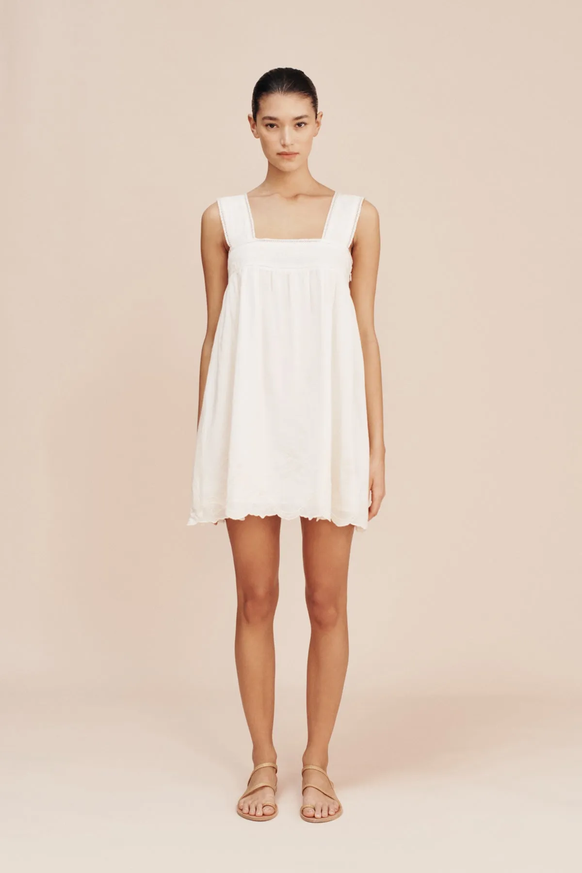MYLAH MINI DRESS - CREAM sold by Posse product image thumbnail 2