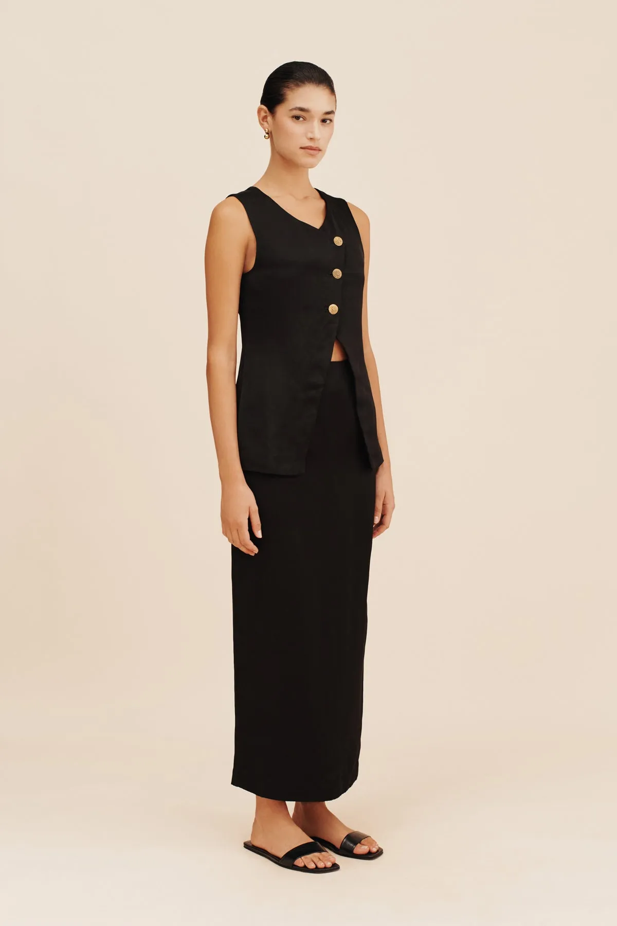 GIGI PENCIL SKIRT - BLACK sold by Posse product image thumbnail 3