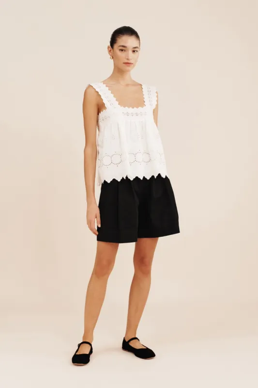 AMELIA TOP - VINTAGE WHITE sold by Posse