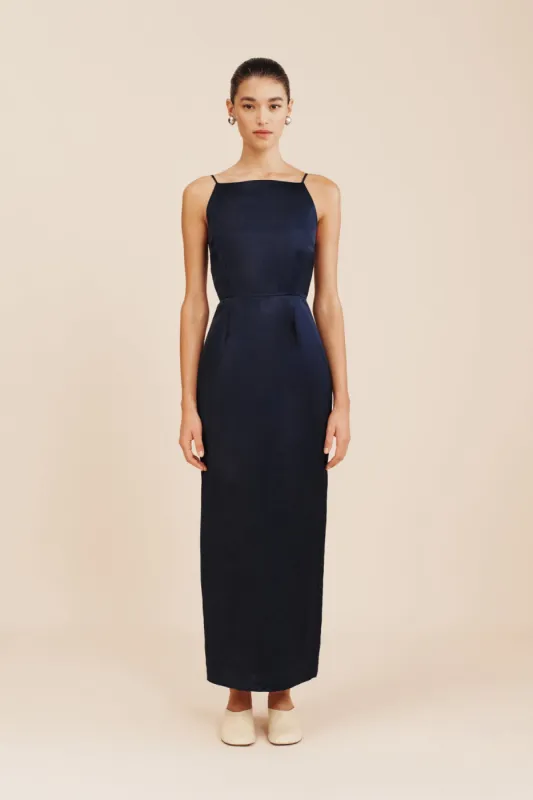 LEILA DRESS - MIDNIGHT sold by Posse