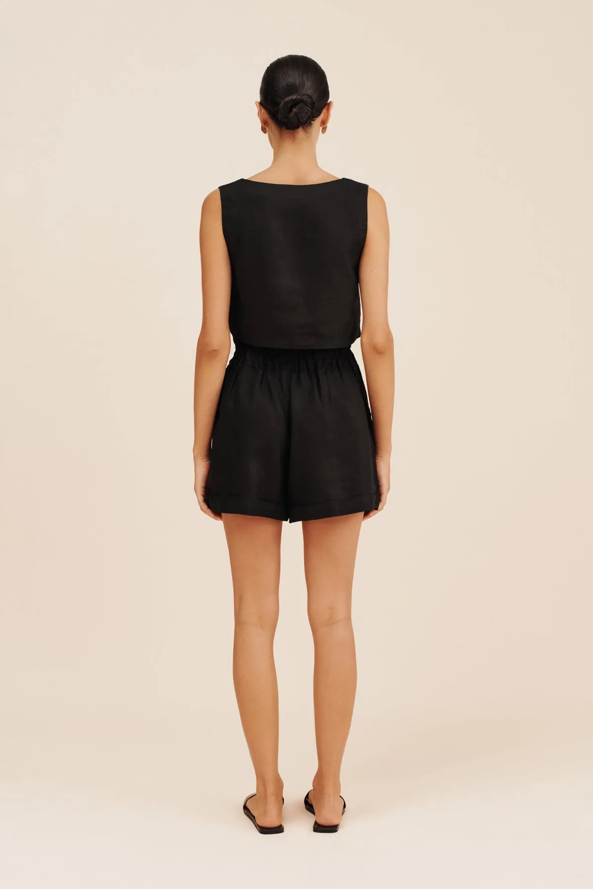 ALICE CROP TOP - BLACK sold by Posse product image thumbnail 4