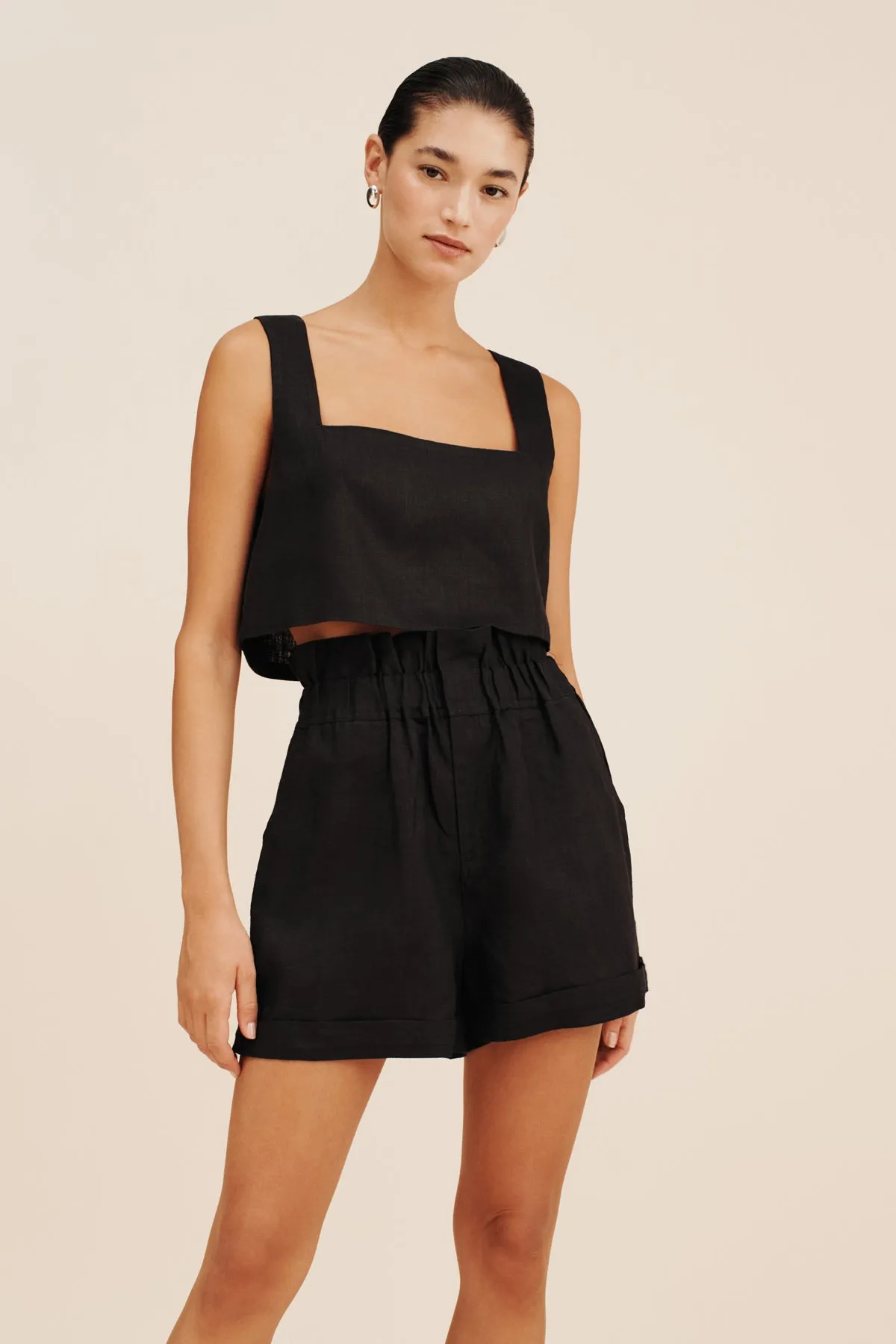 ALICE CROP TOP - BLACK sold by Posse product image thumbnail 2