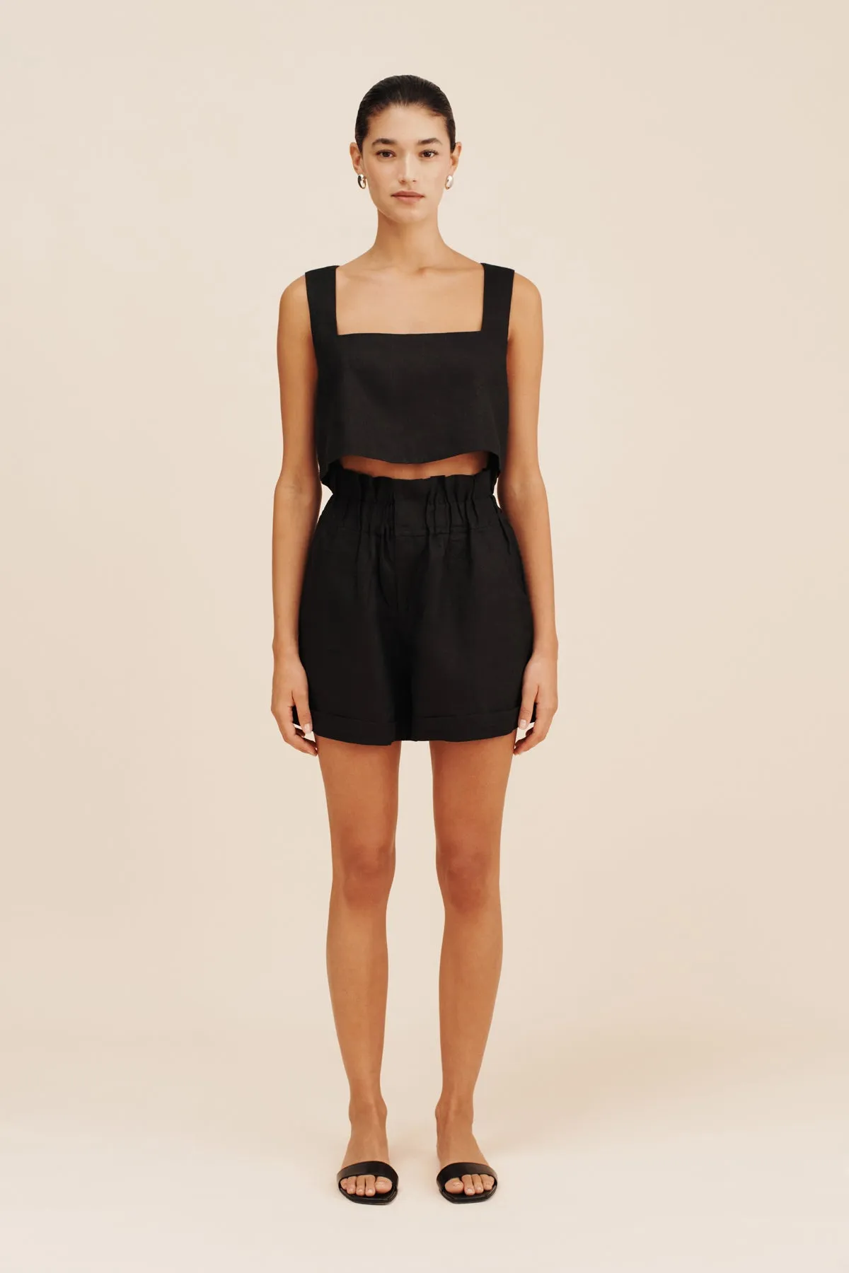 ALICE CROP TOP - BLACK sold by Posse product image thumbnail 3